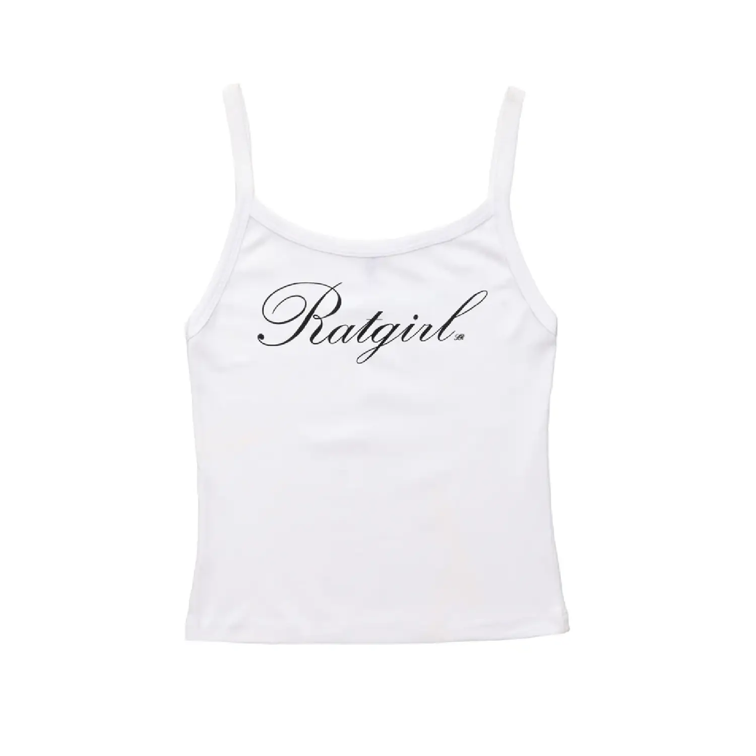 Stray Rats Ratgirl Script Womens Tank Top White Stray Rats Ratgirl Script Womens Tank Top White