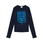 Stray Rats Ratgirl Stars Baby Longsleeve Blue