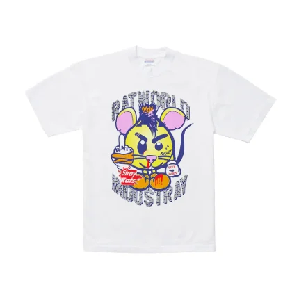 Stray Rats Ratworld T Shirt White